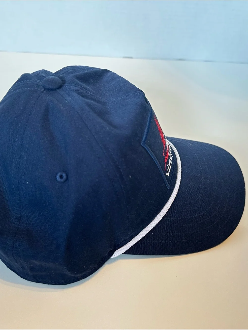 Vineyard Vines Offshore Panel Canvas Snapback Hat NWT Navy Rope Cap